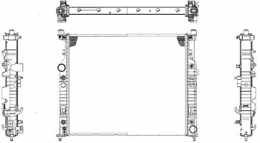 Mercedes Radiator 2515000703 - Behr 376781561